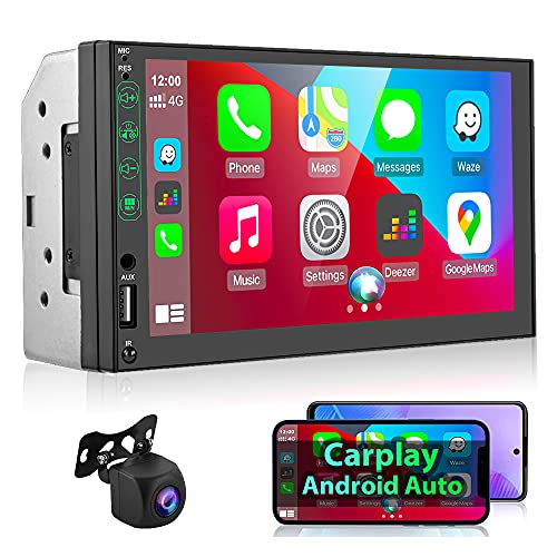 Podofo 2 Din Autoradio Compatibile Apple Carplay Android Auto, 7 Po...