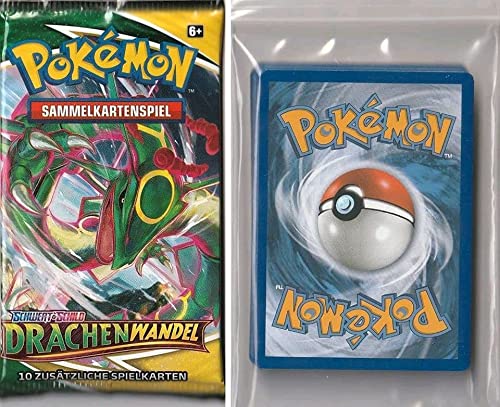 Pokemon - 20 carte assortite + 1 pacchetto “booster” di carte Pokemon casuali, carte originali tedesche