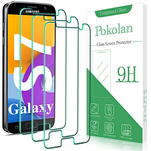 Pokolan [3 Pezzi] Vetro Temperato per Samsung Galaxy S7, Pellicola Protettiva Senza Bolle, Anti Graffio, Ultra HD, 9H Durezza, Facile da Installare