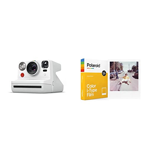 Polaroid - 9027 - Now Fotocamera Istantanea I-Type, Bianco & - 6000 - Pellicola Istantanea Colore para i-Type