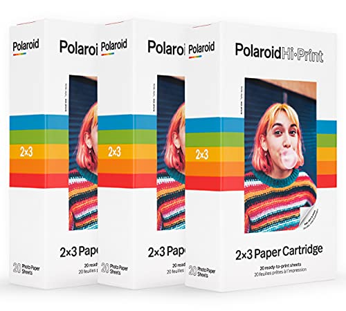 Polaroid Hi-Print Paprt - Confezione da 3 cartucce di carta da 2 x ...