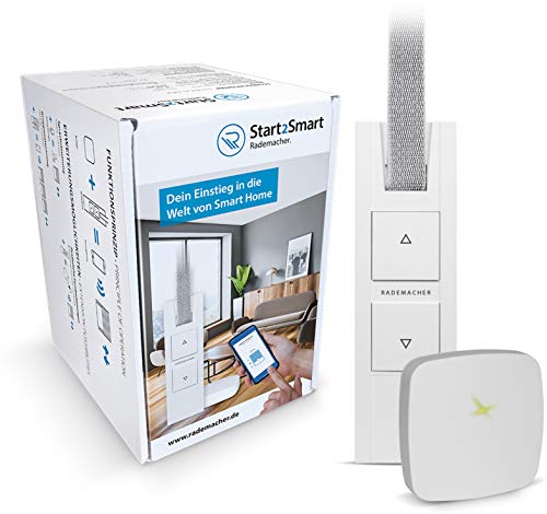 Rademacher Start2Smart Kit avvolgitore per tapparelle  – Smart Home Set per principianti con Bridge & RolloTron Base DuoFern 1200-UW