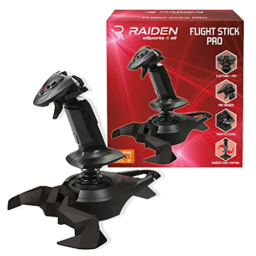 Raiden Joystick Con Manetta Per Simulatore Di Volo Flignt Stick Pro...