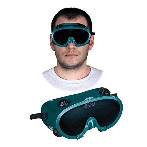 Reis GOG-SPARK - Occhiali protettivi per saldatura, confezione da 20, colore: verde nero