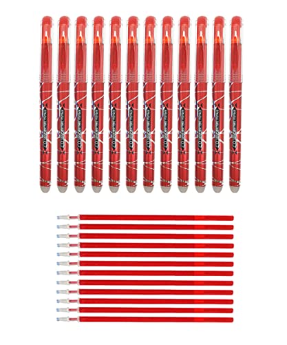 RHardware - 12 penne cancellabili da 0,7 mm e 12 ricariche gel per ...