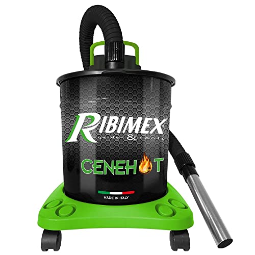 RIBIMEX - Aspiracenere elettrico Cenehot per ceneri calde, 18 L, 950 W - PRCEN008
