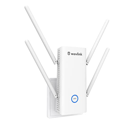 Ripetitore WiFi 6, WAVLINK 1800Mbps Amplificatore WiFi Dual Band, Supporto AP Mode con Porta Ethernet, Luce Notturna, WPS