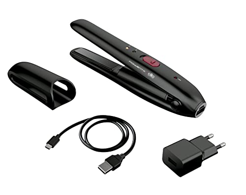 Rowenta SF1312 Touch-Up & Go, Piastra Cordless, Power Bank per Rica...