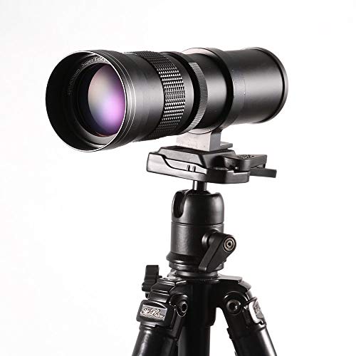Ruili 420-800mm f   8.3-16 manuale Super Telephoto Zoom Lens + T2-M...