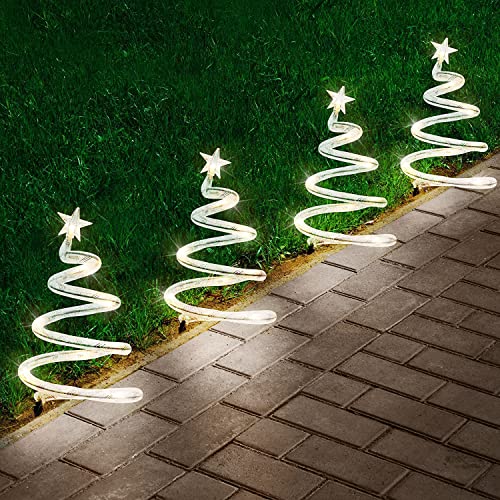 SA Products 40 luci LED a spirale per albero di Natale, per esterni...