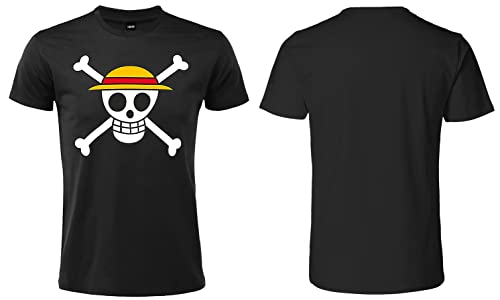 Sabor srl T-Shirt One Piece Cappello di Paglia Logo Teschio Ufficia...