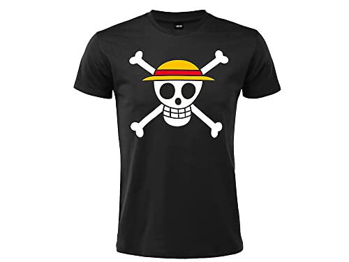 Sabor srl T-Shirt One Piece Cappello di Paglia Logo Teschio Ufficia...