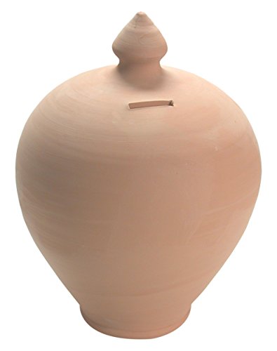 Salvadanaio ceramica tondo grezzo cm 30