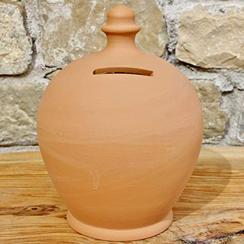 Salvadanaio in Terracotta, Varie Misure, 100% Made in Italy (vicino...