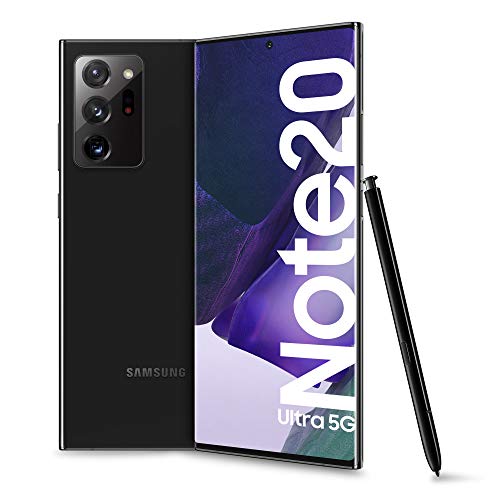 Samsung Galaxy Note20 Ultra 5G Smartphone, Display 6.9  Dynamic AMOLED 2X, 3 fotocamere, 256GB Espandibili, RAM 12GB, Batteria 4500mAh, Hybrid Sim+eSIM, Android 10, Mystic Black [Versione Italiana]