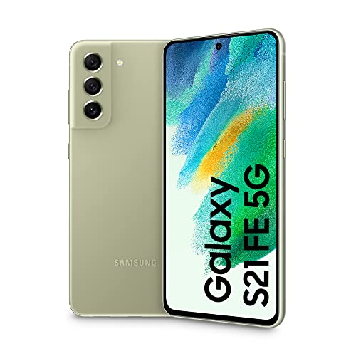 Samsung Galaxy S21 FE 5G Smartphone Android 128GB SIM Free Display 6.4  Dynamic AMOLED 2X, 3 Fotocamere Posteriori, Olive [Versione Italiana]