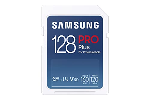 Samsung Memorie PRO Plus Scheda SD da 128 GB, UHS-I U3, fino a 160 MB s (MB-SD128K EU)