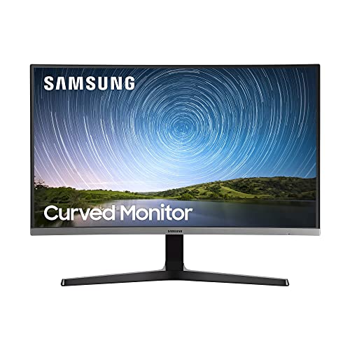 Samsung Monitor CR50 (C32R502), Curvo (1500R), 32 , 1920x1080 (Full HD), VA, 75 Hz, 4 ms, FreeSync, HDMI, D-Sub, Ingresso Audio, Dark Blue Gray