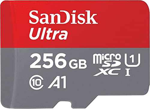 SanDisk 256 GB Ultra microSDXC UHS-I scheda, con adattatore SD, fino a 150 MB s, prestazioni dell app A1, Classe 10, U1