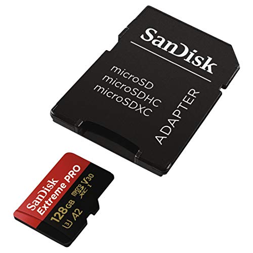 SanDisk Extreme Pro 128 GB scheda di memoria microSDXC e adattatore...