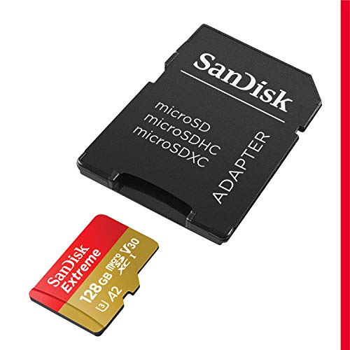 SanDisk Extreme Scheda Di Memoria microSDXC Da 128 GB E Adattatore ...