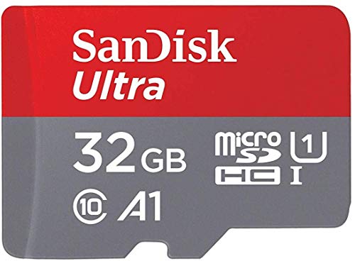 SanDisk Ultra Scheda di Memoria MicroSDHC e Adattatore, con A1 App Performance, Velocità Fino a 98 MB Sec, Classe 10, U1 , Single Pack, 32 GB