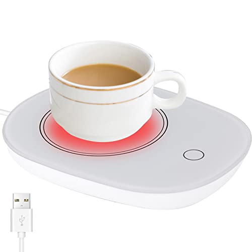 Scalda Tazza USB, Scaldatazze da Caffè, Riscaldatore per Tazze da tè USB, Scaldalatte, Scaldatazze con Interruttore di Gravità, Fornisce una Temperatura Costante per Caffè e latte in ufficio ea casa