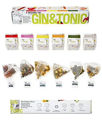 Set 6 infusioni per Gin Tonic Cocktail - kit aromi, spezie, erbe e fiori