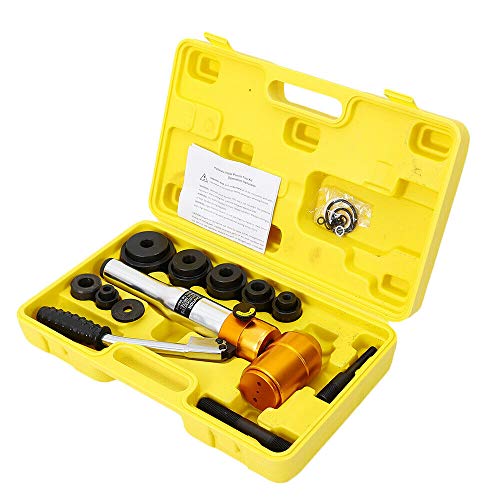 Set di perforatori idraulici per lamiera, 22,5 – 60,8 mm, con punzonatrice idraulica manuale per lamiera, strumento manuale