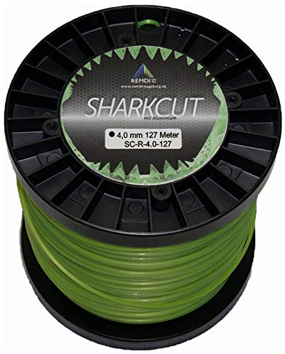 Sharkcut, filo per decespugliatore professionale, in alluminio, filo di nylon, rotondo, 4 mm, diverse lunghezze