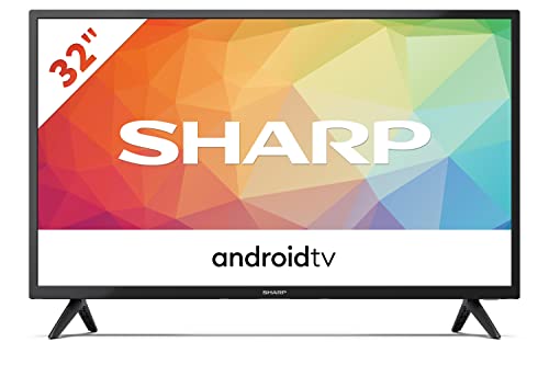 Sharp Aquos 32FG6EA, 32  LED TV HD Android 11, DVB-T2 S2, 1366 x 768 Pixels, Wi-Fi, Nero, 2xHDMI, 2xUSB, Chromecast integrato, Dolby Audio