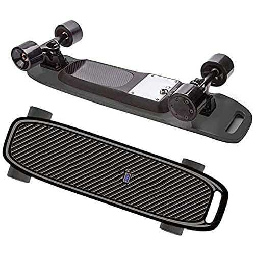 Skateboards - Skateboard elettrico con telecomando wireless per adulti, adolescenti e giovani, motore da 350 W, 20 MPH, velocità superiore, 9 strati in acero E-Skateboard (A)