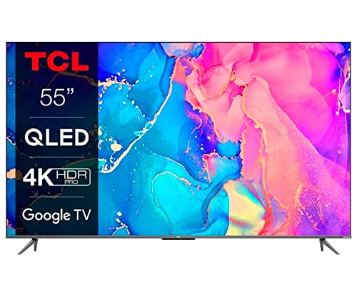Smart TV 55 Pollici 4K Ultra HD Display QLED Google TV Android TV - 55C631 C63 Series