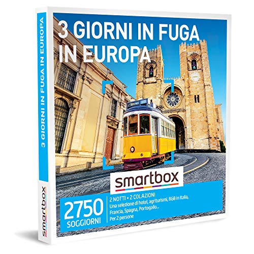 Smartbox - Cofanetto regalo 3 giorni in fuga in Europa - Idea regal...