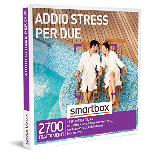 Smartbox - Cofanetto regalo Addio stress per due - Idea regalo per la coppia - 1 esperienza wellness per 2 persone