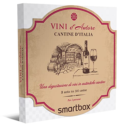 Smartbox - Cofanetto regalo Cantine d Italia - Idea regalo originale - Una degustazione di vini per 2 persone