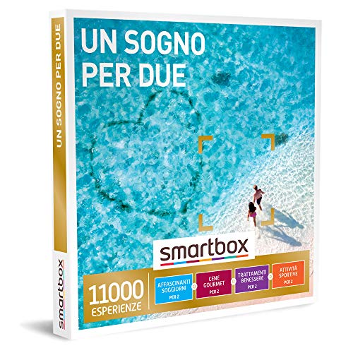 Smartbox - Cofanetto regalo Un sogno per due - Idea regalo di coppia - Soggiorni, cene, benessere o attività sportive per 2