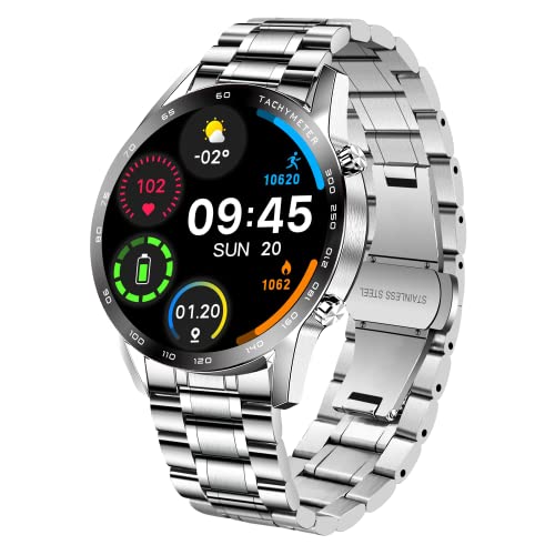 Smartwatch BEN NEVIS, Orologio Intelligente da Uomo, Orologio Sportivo Impermeabile IP67 con Chiamata, Cardiofrequenzimetro, Monitor del Sonno e 8 Modalità di Esercizio per Android e iOS