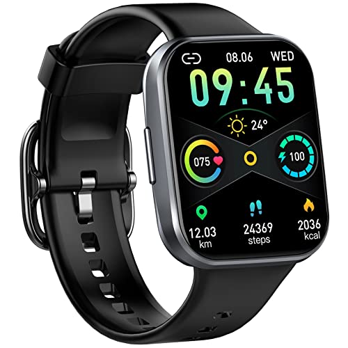 Smartwatch, Orologio Fitness Uomo Donna 1.69  Smart Watch con Contapassi Cardiofrequenzimetro SpO2 Cronometro, 25 Sportivo, Notifiche Messaggi, Impermeabil IP68 Fitness Tracker per Android iOS -2022