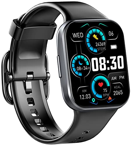 Smartwatch Uomo Donna Touchscreen 1.69”Orologio Smart 25 Sportive Contapassi SpO2 Sonno Cardiofrequenzimetro da Polso,Activity Tracker Cronometro Orologio Fitness Notifiche Messaggi per Android ios