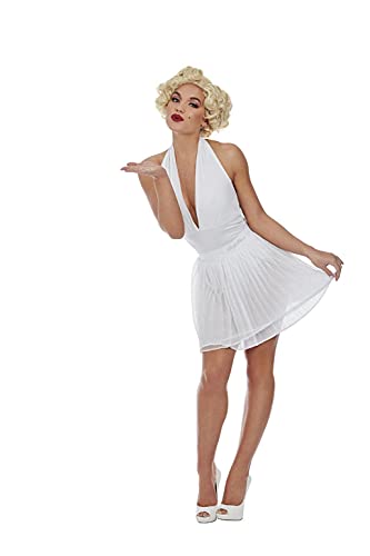 SMIFFYS 52274XS - Costume da donna con licenza ufficiale Marilyn Monroe Fever, taglia S, colore: Bianco