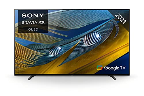 Sony BRAVIA XR-55A80J Smart TV OLED 55 pollici, 4K ultra HD, HDR, con Google TV, Nero, Modello 2021 XR55A80JAEP