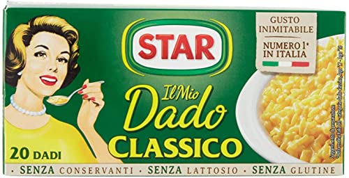  STAR Il Mio Dado Classico, Ricco di Sapore, Verdure e Olio Extravergine d Oliva, 20 Dadi, 200gr, senza conservanti, senza lattosio e senza glutine. Ottimo insaporitore per ogni ricetta.
