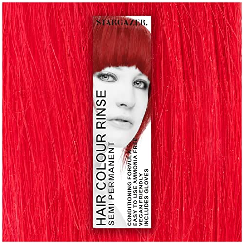 Stargazer UV - Tintura semipermanente per capelli, 70 ml, Rosso