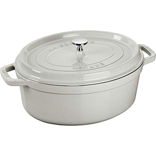 Staub Cocotte ovale in ghisa 7-qt - Tartufo bianco, Made in France...
