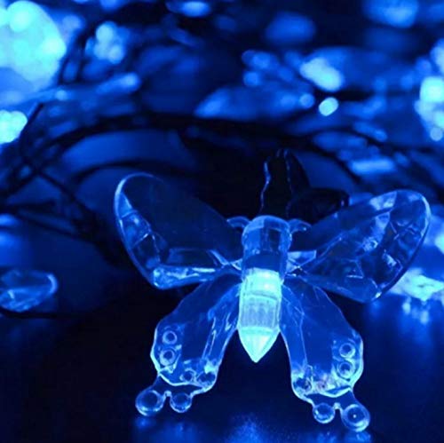 Stringa solare Luci LED Impermeabile Farfalla Luce Stringa per Interni Esterni Festa Giardino di Natale Halloween Matrimonio Casa Camera Da Letto Cantiere
