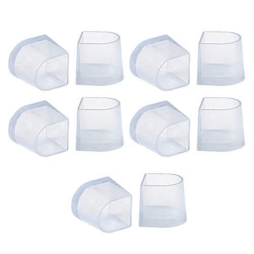 SUPVOX 5 paia di proteggi tacco alto trasparente antiscivolo resistente all usura taglia s (bianco)