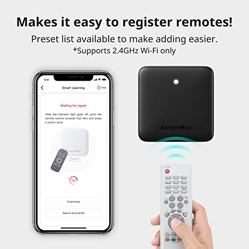 SwitchBot Hub Mini Smart Remote - Dispositivo IR, collegamento a Wi...