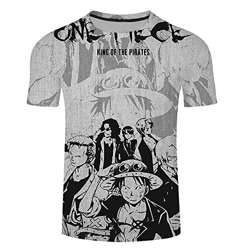 T-Shirt da Uomo con Stampa 3D di One Piece T-Shirt da Donna T-Shirt Zoro con Scollo A O Manica Corta