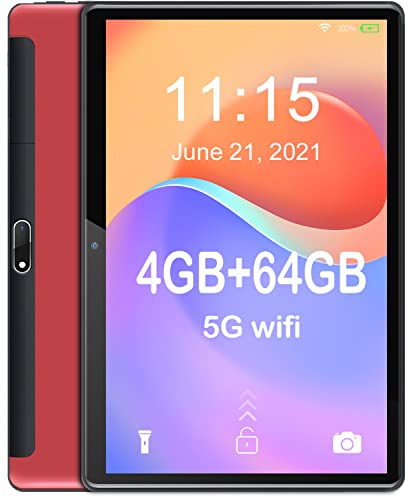 Tablet 10 pollici offerte 5G WiFi + WiFi6 Android 10.0 Tablet in offerta 8 core 1.8 GHz, 4GB RAM + 64GB ROM(TF 128GB)   6000mAh   Camera 5+8MP   Bluetooth Type-C 2 anni di garanzia WiFi Tablet PC